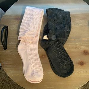Pink knee high socks from VS and Grey knee high socks from VS Size XS/S